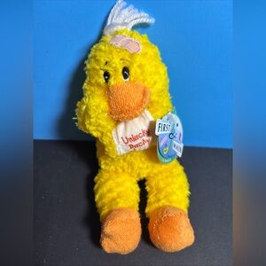 First & Main Unlucky Ducky Plush, Get Well Duck wearing sling and bandage NWT 8"